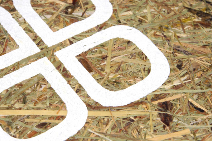 Heupapier mit Siebdruck