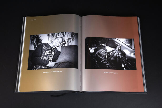 Irisdruck mit Metallicfarben in Gold, Silber und Kupfer