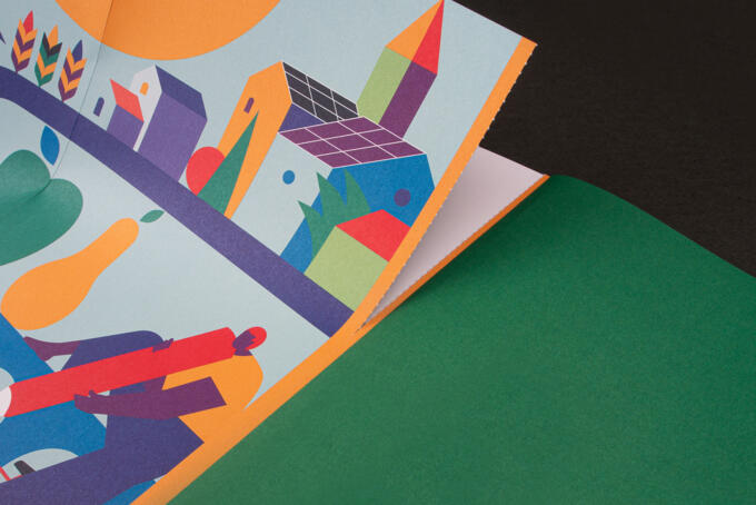 Klebebindung und Blatt mit Perforation