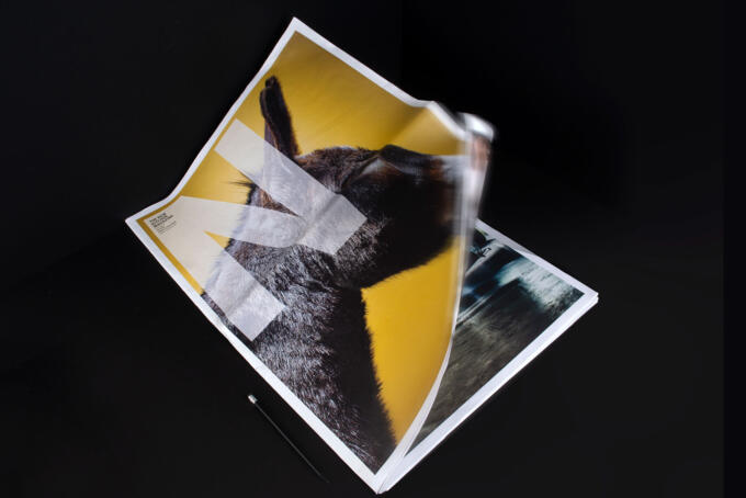 Lagenfalzzeitung im Offsetdruck