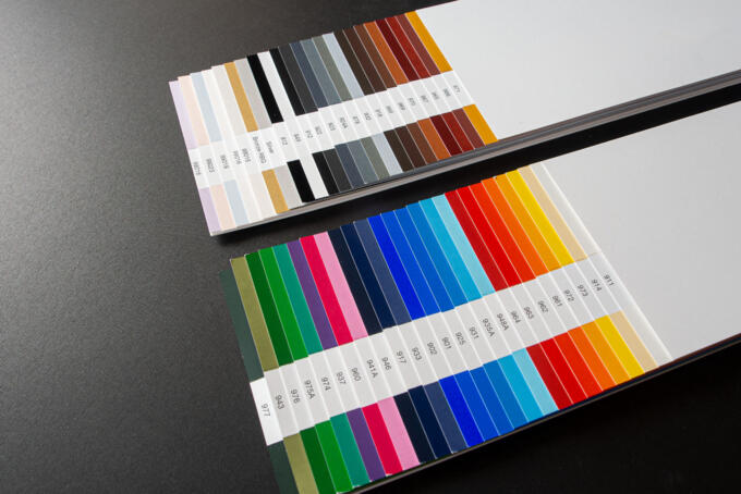 Heißfolien matt farbig