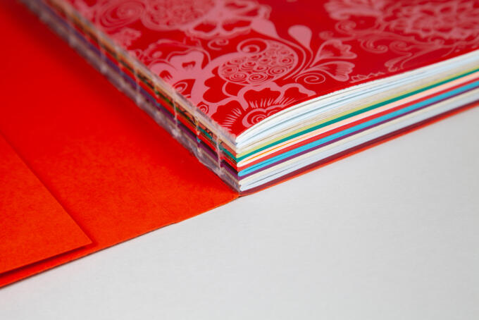 Schweizer Broschur als offene Fadenheftung