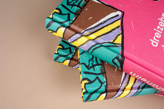 Vegan produziertes Buch im Offsetdruck